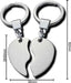 Personalized Half Heart Keychains Surgical Steel 3