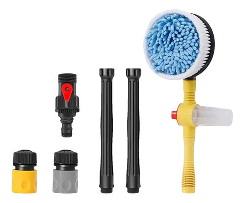 Tecno Mat Autospin Deep Cleaning Brush with Foam for Hose 6