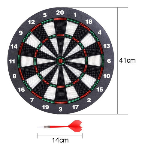 Darts Game for Target Shooting - Set of 6 Darts with Support Base 5