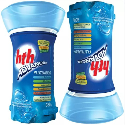 2 HTH 4-in-1 Advance Clorotec 830 gr Floaters 0