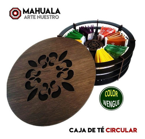 Mahuala Arte Nuestro Circular Tea Box with 8 Compartments 1