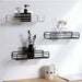 Self-Adhesive Metal Bathroom Shelf Organizer Multipurpose 6