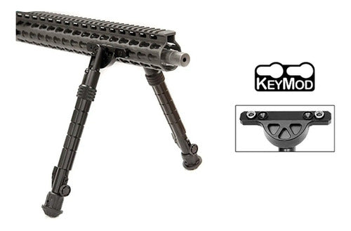 UTG Bipode Pie De Goma Extensible 5 Pos Keymod #tl-bpdk02 1