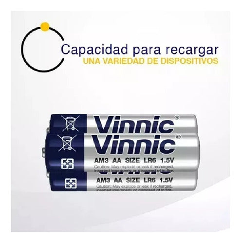 Pilas Alcalinas X4 Batería Aa Calidad Vinnic 4