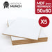 Mdf 3mm Preparado 50x60 Cm Blanco Acrilico Oleo X 5 1