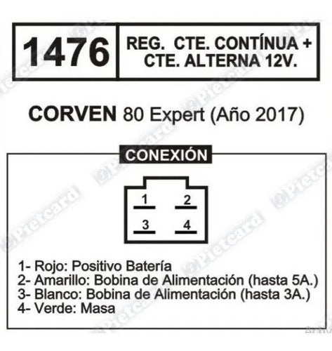 Pietcard Voltage Regulator Corven Expert 80 1