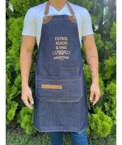 Jean Kitchen Apron Unisex for Grilling and Cooking 17