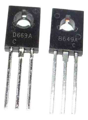 Transistor Par 2sb649 2sd669 (2 Pares) B649 D669 Original 1