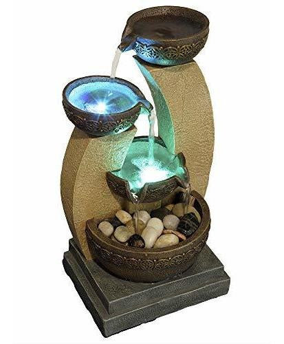 Nature's Mark - LED Fountain with 28 cm Height and Natural Stones, 4 Levels 3