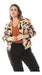 Genérica Blazer Chaqueta Animal Print Estampada Mujer Talles Grandes 4