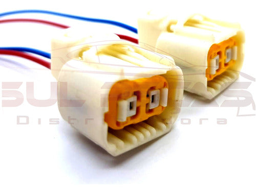 Par Conector Plug Do Soquete Lâmpada H16 Citroen C3 Psx24w 0