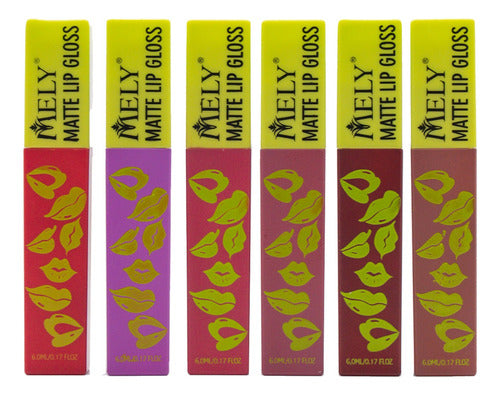 Mely Matte Lip Gloss Liquid Long Lasting - Box of 24 Units 6