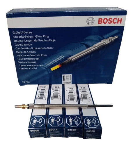 Bosch Glow Plug Set X4 for Citroën Jumper 2.3 HDi 0