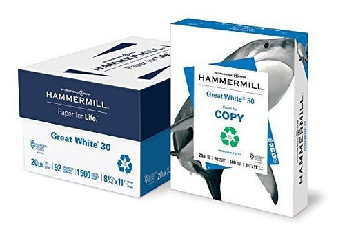 Papel Hammermill Great White 30% Papel De Copia Reciclado 20 0