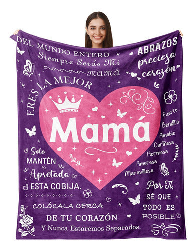 Frazada Para Mamá Regalo Para El Día De La Madre 0