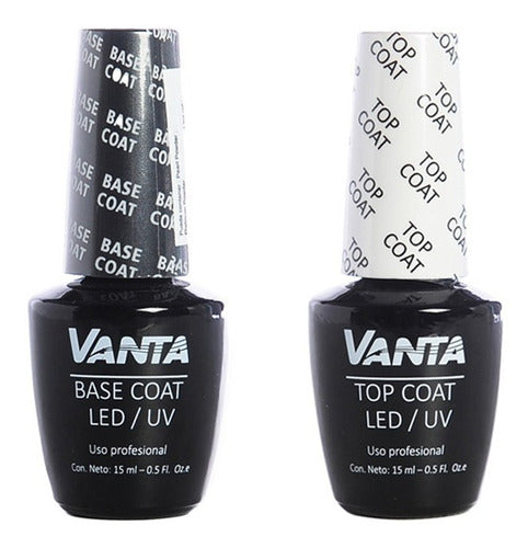 Vanta Kit Base Coat + Top Coat Esmaltes Semipermanentes Uñas 0