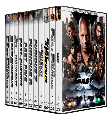 DVD Rapido Y Furioso Saga En DVD Latino/ingles Subt Español 0