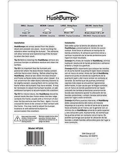 Hushbumps Ultra-Quiet Gel Bumpers - 104 Piece Value Pack 1