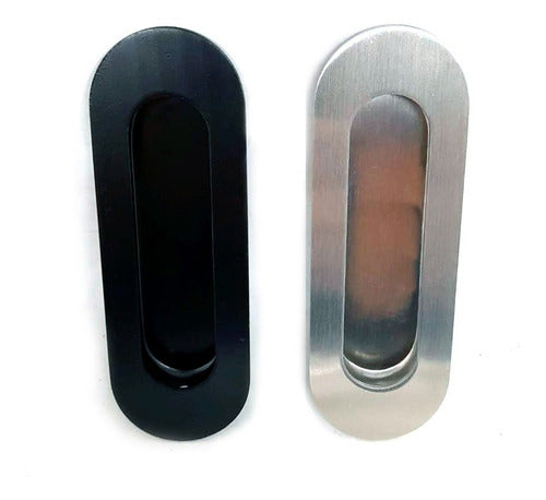 Bronzen Sliding Door Handle Bucket Black or Stainless Steel X 2 Units 0