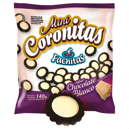 Fachitas Galletitas Chocolate Blanco Fachitas Coronitas - Pack X12 1