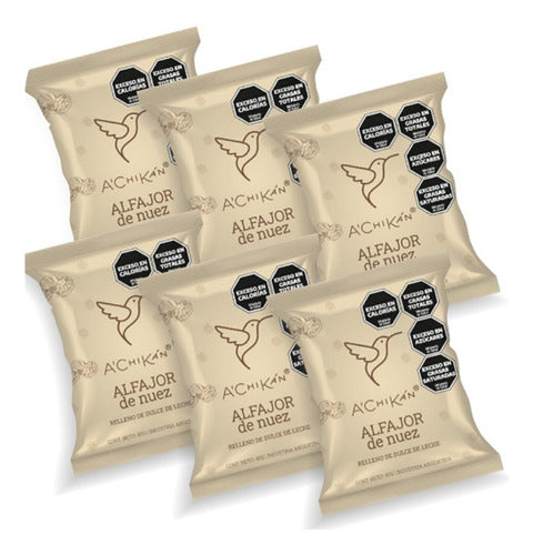 Alfajor De Nuez Relleno Con Dulce De Leche 24 Ud Achikan 0