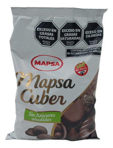 Mapsacuber Sugar-Free Chocolate Buttons 500g 0