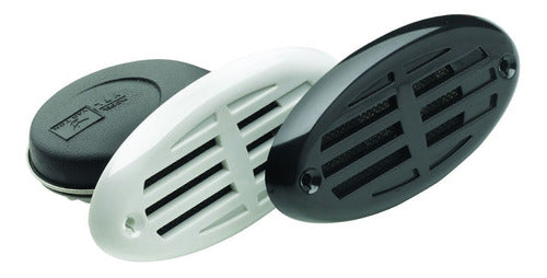 Herby® 6741 Recessed Boat Horn with 2 White and Black Grilles 0