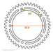 Giorgia S.A. Bcd 144 Saavedra Meneghin Aluminum Chainring 1