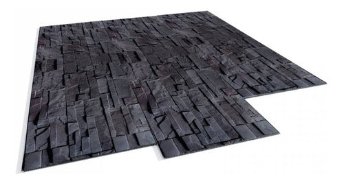 Plasbil PVC Imitation Black Stone for Gluing, Kit in Box 1