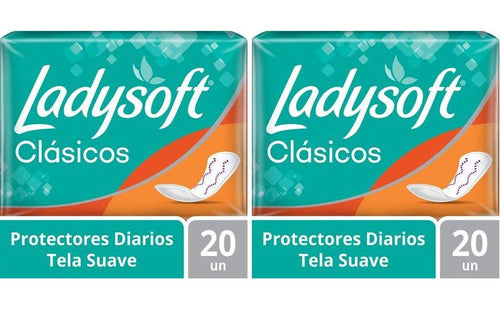 Ladysoft Daily Protectors Soft Classic 20u Pack X2 0