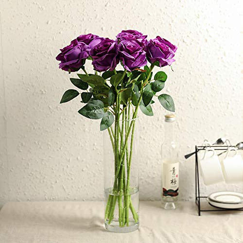 Nubry Silk Artificial Rose Flower Bouquet - Realistic Faux Roses 1