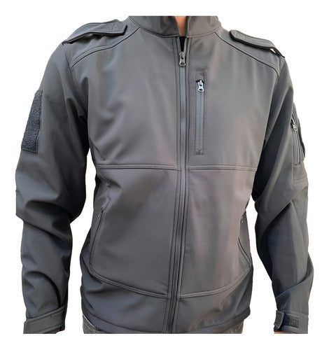 Black Tactical Softshell Jacket - Premium Quality 0