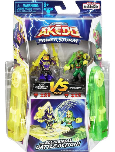 Akedo Power Storm Pack X2 Shockblade Twinfang Vs Viperwrath 1