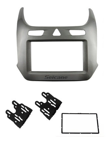Double Din Adapter Frame for Chevrolet Cobalt - Gray Silver 0