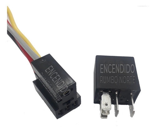 Micro Relay Universal 12V 40 Amp. 5 Terminals with Connector 0