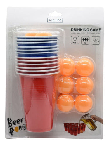 Beer Pong Juego Para Previa Con Vasos Y Pelotas De Ping Pong 2