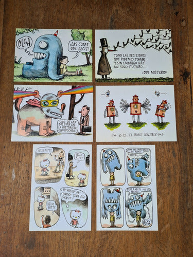 Coleção C/6 Cartões Postais Originais De Macanudo (liniers) 0