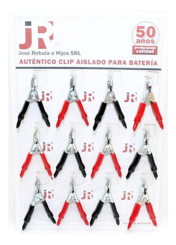 JR Display 12 Clips para Bateria 50 Amperes Aislados 1