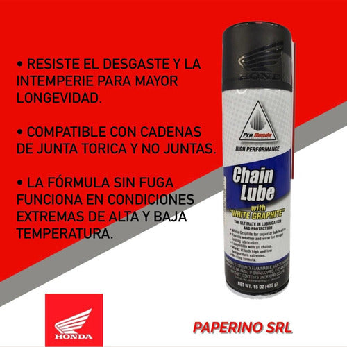 Pro Honda Chain Lubricant with Graphite - Paperino 1