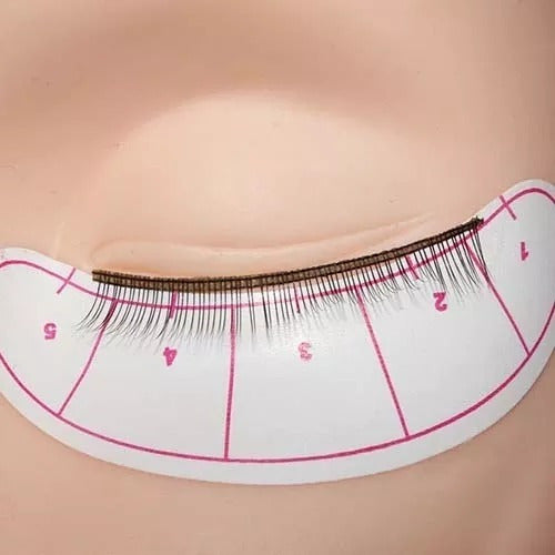 Grating Eyelash 16u Adhesive Patches for Eyelash Extension Application with Lines 1