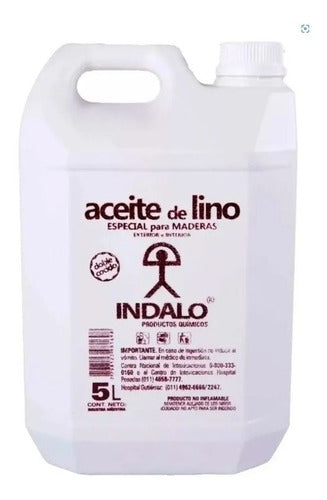 Indalo Aceite De Lino Para Maderas Doble Cocido 20 Litros 0