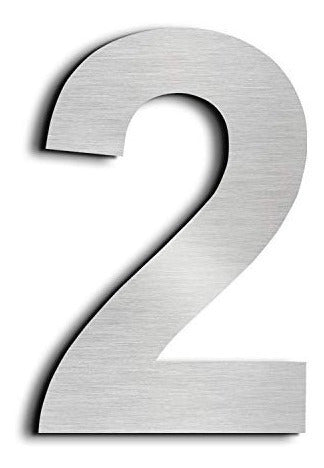 Roma Gráfica Stainless Steel Numbers for Houses Av Galicia 1