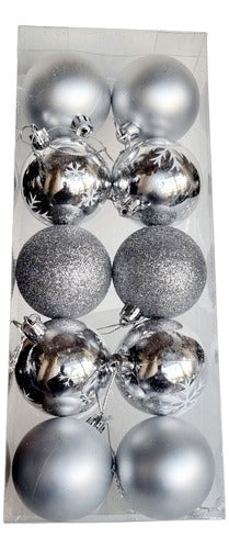 Quemoda Premium Christmas Ornament Balls 6cm x 10 Pieces 7