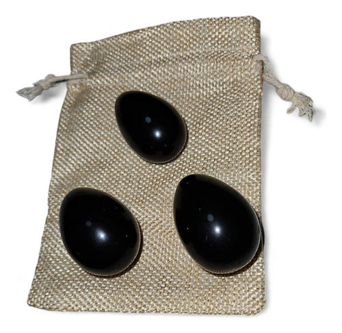 Original Black Obsidian Egg Mexico Osiris Ritual 7