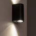 Aplique Para Pared Luz  Bidireccional Curvo Negro - Unilux 4