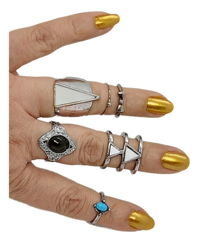 Mariann Moon Lote De 5 Anillos Gipsy Fantasía 1