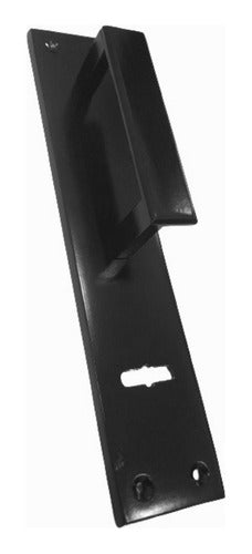 Aluminum Straight Handle Rialpa Black Polished White Door Handle 1
