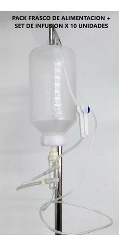 Enteral Feeding Bottle with V14 Guides x 10 Units 0