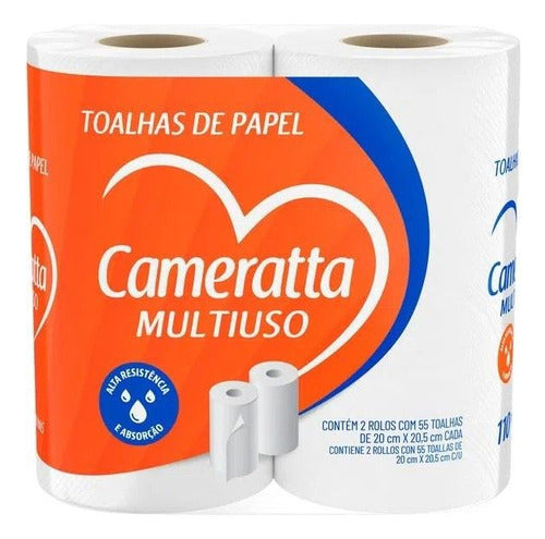 Papel De Cocina  Funda X 12 Packs  De 2 Rollos X 55 Toallas 0