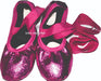 Elasticated Glitter Metal Satin Ribbons Ballet Shoes + Skirt Set 30